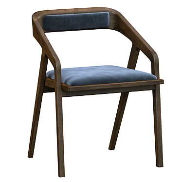 Sleek Katakana Dining Chair 3D model image 1 