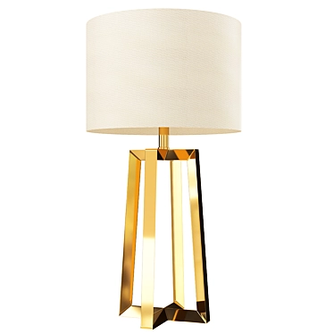 Elegant Helena Brass LED Table Lamp 3D model image 1 