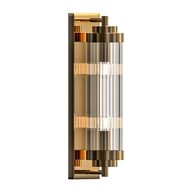 Brass Kiosk 40: Industrial Chic Lighting 3D model image 1 