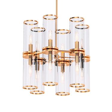 Kuzco Revolve II: Elegant Ring Chandelier 3D model image 1 