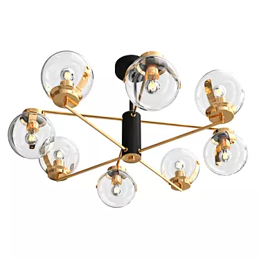 CREEK 70118/8: Stylish 75cm Chandelier 3D model image 1 