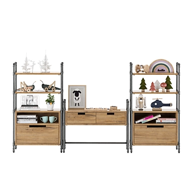 3D Toys and Furniture Set 3D model image 1 