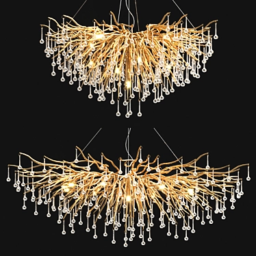 Elegant Marian Chandelier: Captivating Design 3D model image 1 