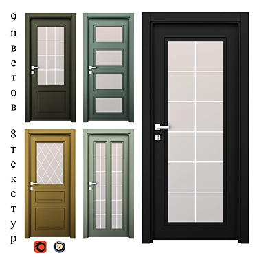 Timeless Elegance: NEO CLASSIC Interior Doors (Holz) 3D model image 1 