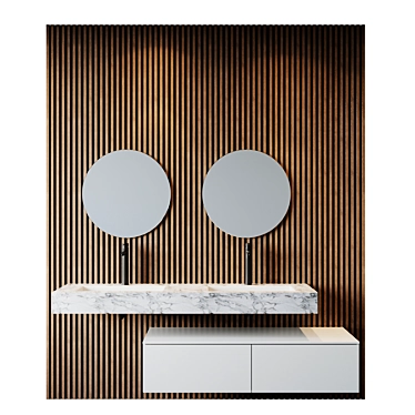 Luxurious Bath Set for Ultimate Relaxation 3D model image 1 