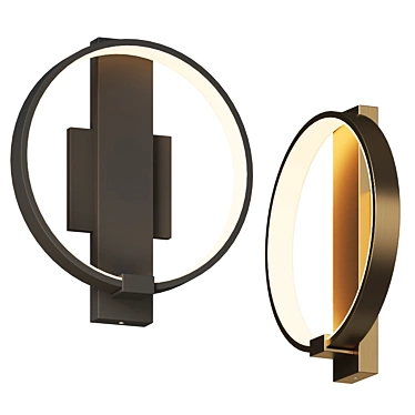 Title: Sleek Bypass LED Wall Sconce 3D model image 1 