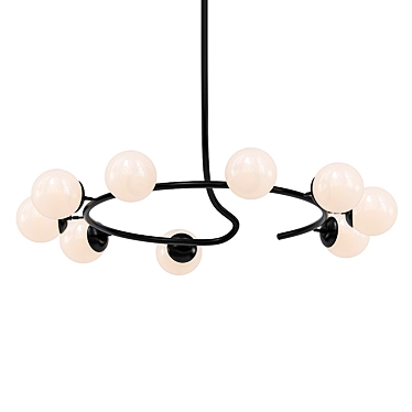 Italian Modern Oil Rubbed Bronze Chandelier 3D model image 1 