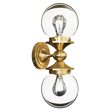 Elegant Pittock Double Sconce 3D model image 1 