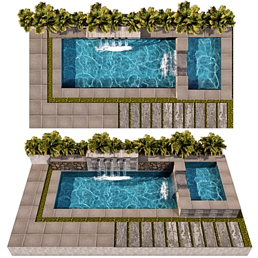 Crystal Clear Water Pool: NO38 3D model image 1 