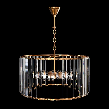 Golden Glow Pendant Light by ARTE Lamp 3D model image 1 