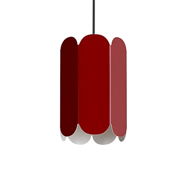 Modern Arcs Pendant, Hay 3D model image 1 