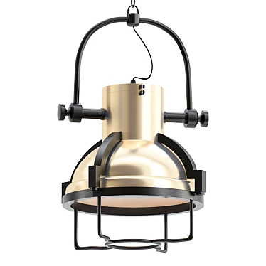 Golden Glow Pendant Light 3D model image 1 