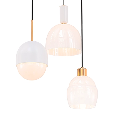 Sleek MIEL Design Lamps 3D model image 1 