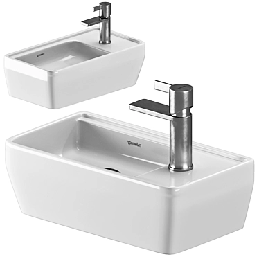 Elegant D-NEO Handrinse Basin 3D model image 1 