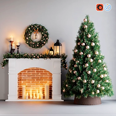 Christmas tree with decor 3