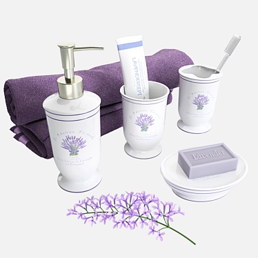 Lavender Bathroom Decor Set