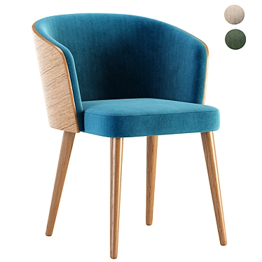 Stella V Chair: Stylish Dining Seating 3D model image 1 