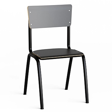 Set of 2 prefabricated school chairs, Hiba