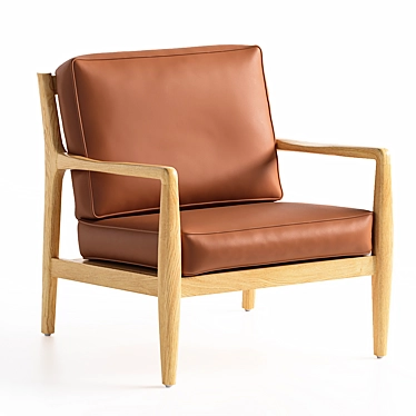 Luxury Leather AM.PM Dilma Armchair 3D model image 1 