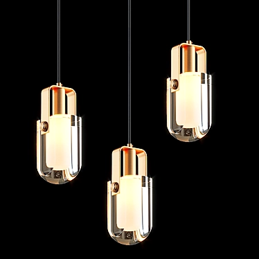 Sleek Pendant Lamp by Lampatron 3D model image 1 