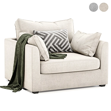 Cozy Comfort Ashlee Armchair 3D model image 1 