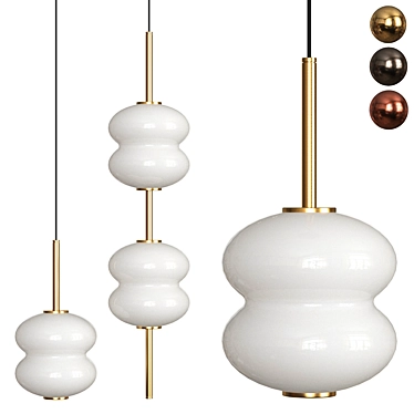 Sleek Design: Alda Pendant Lamp 3D model image 1 