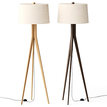 Modern Lane Floor Lamp | Sleek Design & Versatile Lighting 3D model image 1 