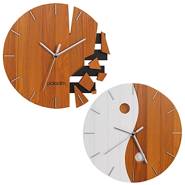 Elegant Timepiece: Paladim Wall Clock 3D model image 1 