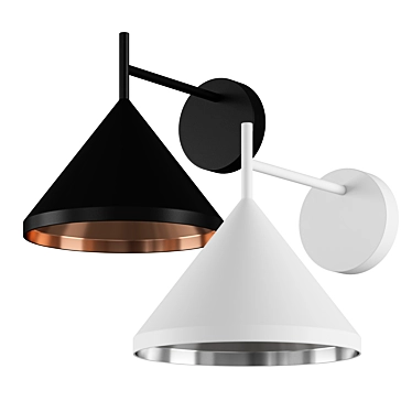 Elegant Sutton Wall Lamp 3D model image 1 