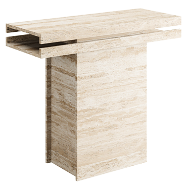 Elegant Trani Console: A Masterpiece by Parmentier 3D model image 1 