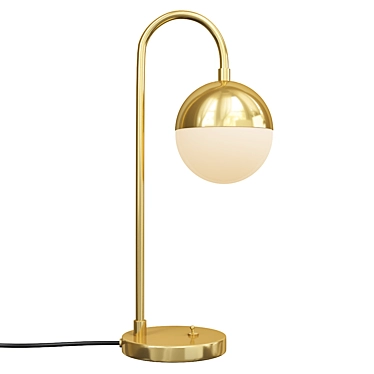 Rustic Cedar and Moss Lamp 3D model image 1 