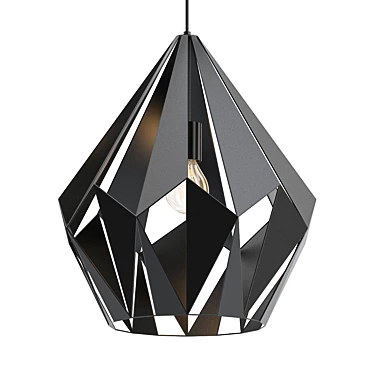 Modern Geometric Pendant Light 3D model image 1 