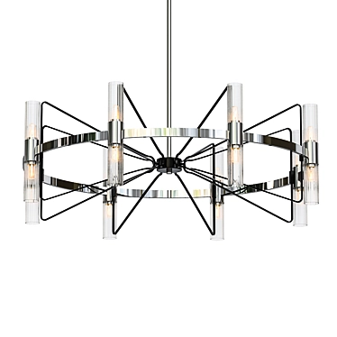 Transit Illumination: 16-Light Chandelier 3D model image 1 