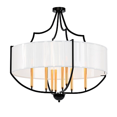 Antique Bronze Pendant Light 3D model image 1 