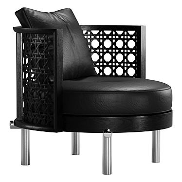 Minotti Torii Nest Modern Armchair 3D model image 1 