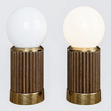 Elegant Adriana Table Lamp 3D model image 1 