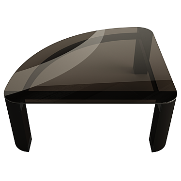 Flou Quartetto 2022.1: Stylish Bronze Glass Side Table 3D model image 1 