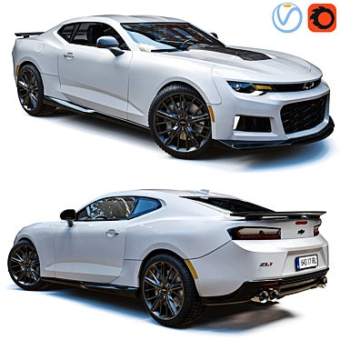 Ultimate Powerhouse: Camaro ZL1 3D model image 1 