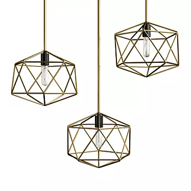Elegant Astrid Pendant Light 3D model image 1 