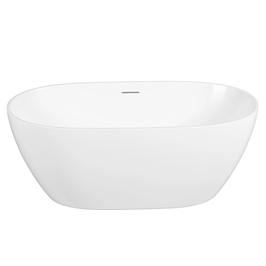 Sleek and Stylish Acrylic Bathtub 3D model image 1 