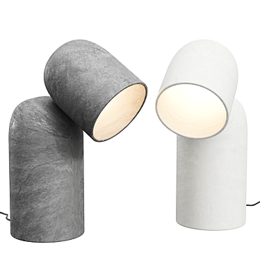 Fumi Low Table Lamp: Sleek Design by Harry Thaler 3D model image 1 