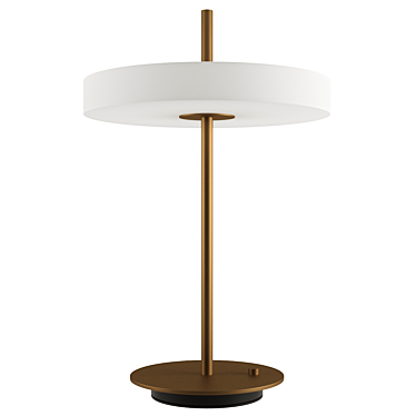 Stylish Steel Table Lamp 3D model image 1 