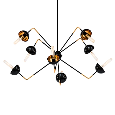 Ravenna 40" Wide Blacksmith Chandelier 3D model image 1 