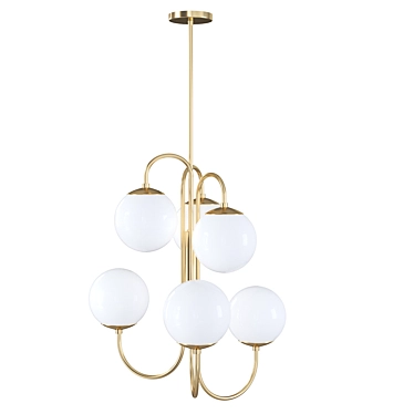 Sleek Gooseneck Lighting Fixture 3D model image 1 