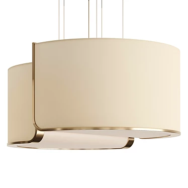 Fendi Heron 2022.1: Luxe Gold Chandelier 3D model image 1 