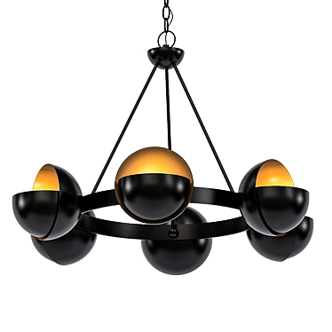 Sunset Blvd 29" Chandelier 3D model image 1 