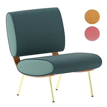 Title: Molteni & Co ROUND D.154.5 Chair 3D model image 1 