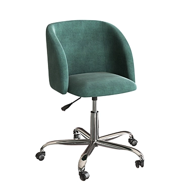 Ergonomic Office Chair with Metal Legs 3D model image 1 