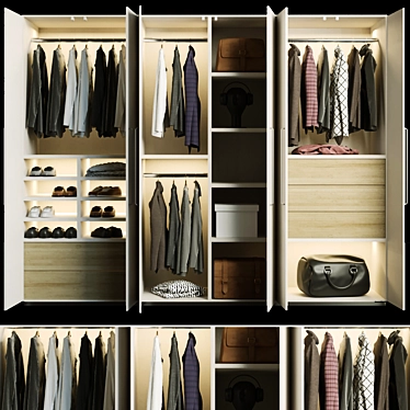 Complete Wardrobe Set 3D model image 1 