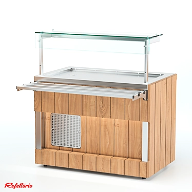 RC1 Capital (20) Refrigerated Counter: Professional Equipment for Bars, Cafes, and Restaurants 3D model image 1 